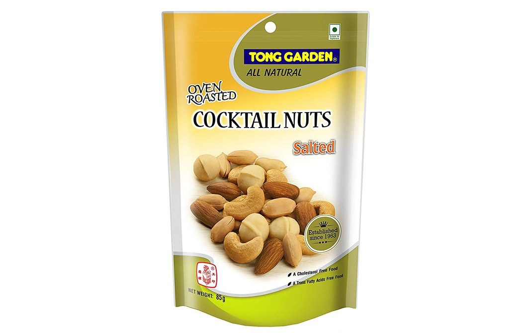 Tong Garden Oven Roasted Cocktail Nuts Salted   Pouch  85 grams